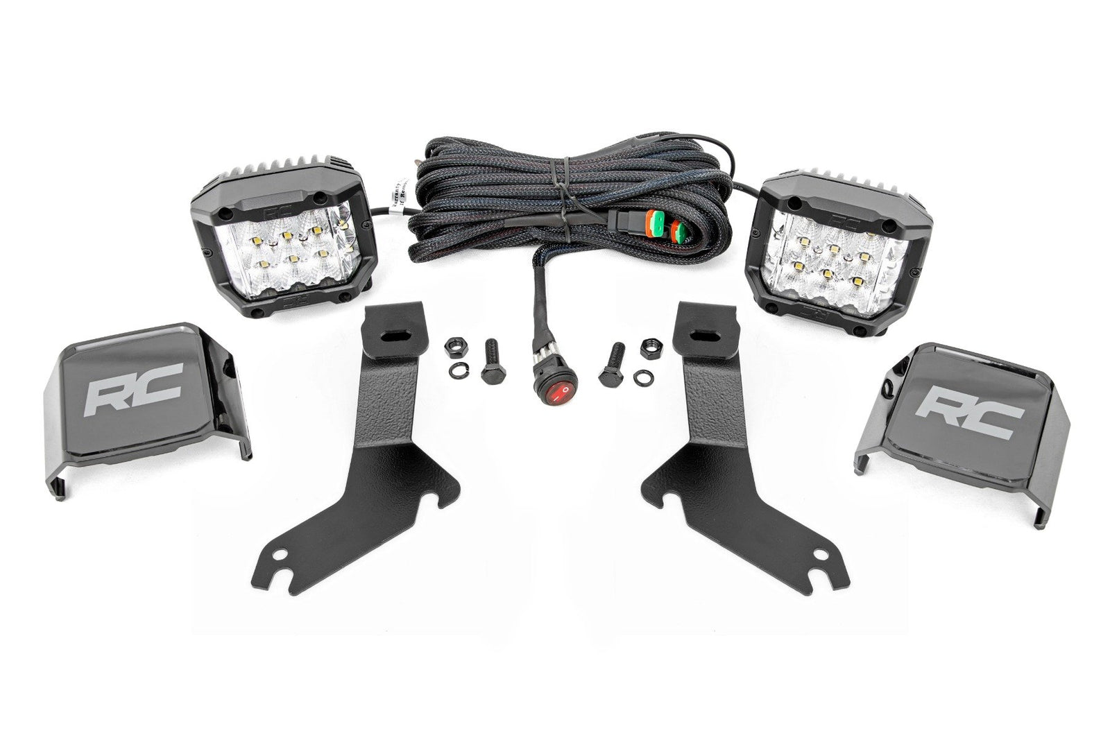 LED Light Kit | Ditch Mount |  3" OSRAM | Wide | Chevy Silverado 1500 (99-06)