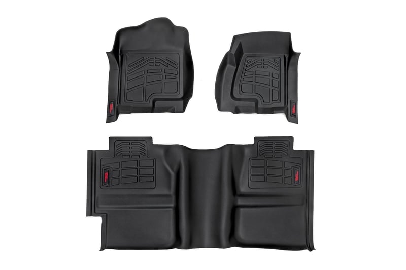 Rough Country - Sure-Fit Floor Mats - FR & RR - Chevy/GMC 1500 (99-06 & Classic) - SM29912A for 1999-2006 Chevrolet Silverado