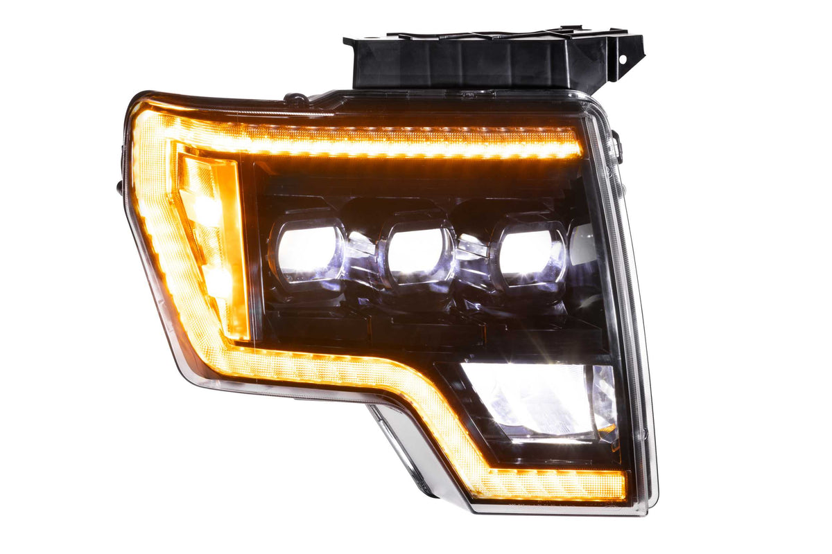 Morimoto - XB LED Headlights: Ford F150 (09-14) (Pair / ASM Amber DRL) - LF506-A-ASM