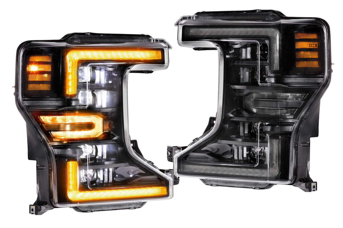 Morimoto - XB LED Headlights: Ford Super Duty (20-22) (Pair / ASM Amber DRL) - LF508-A