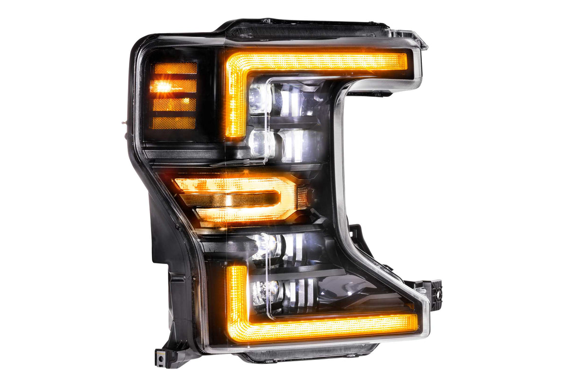 Morimoto - XB LED Headlights: Ford Super Duty (20-22) (Pair / ASM Amber DRL) - LF508-A