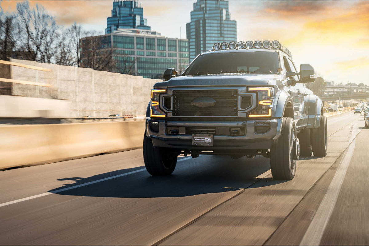 Morimoto - XB LED Headlights: Ford Super Duty (20-22) (Pair / ASM Amber DRL) - LF508-A