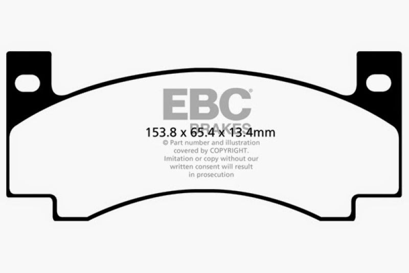 EBC 71-72 Amc Ambassador 4.2 Greenstuff Front Brake Pads - DP21176