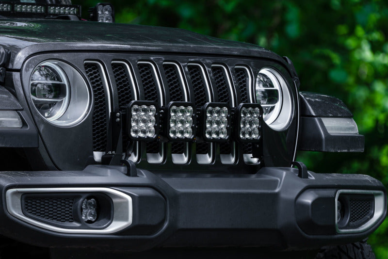 Diode Dynamics Jeep JL SS5 4-Pod CrossLink Grille Lightbar Kit Pro - Yellow Combo - DD7269