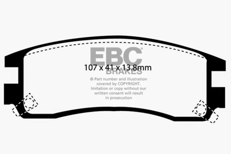 EBC 94-95 Buick Regal 3.1 Ultimax2 Rear Brake Pads - UD508