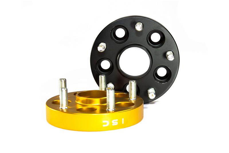 ISC Suspension 5x100 to 5x114 15mm Wheel Adapters Black - Set of 4 - WA15B by ISC Suspension - angle view