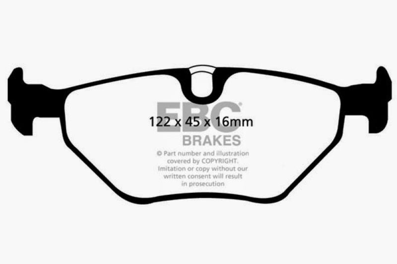 EBC 01-03 BMW 525i 2.5 (E39) Greenstuff Rear Brake Pads - DP21091