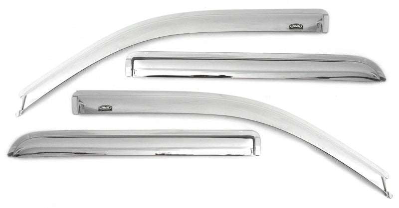 AVS 10-17 Chevy Equinox Ventvisor Outside Mount Front &amp; Rear Window Deflectors 4pc - Chrome - 684166