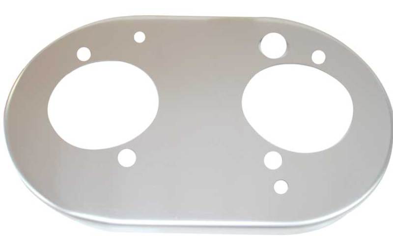 K&amp;N Universal Custom Air Filter - Oval - Red - 51mm Neck Flange - 56-9105