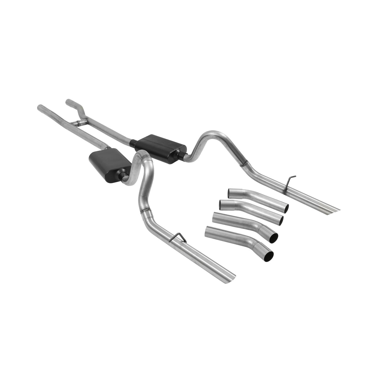 Flowmaster American Thunder Crossmember-Back Exhaust System - 1964-1966 Ford Mustang - Stainless Steel - 817273 - 3