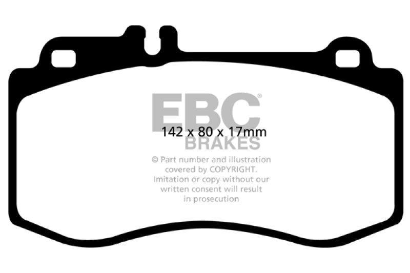 EBC 10+ Mercedes-Benz E350 3.5 AMG Sport Package Redstuff Front Brake Pads - DP31857C