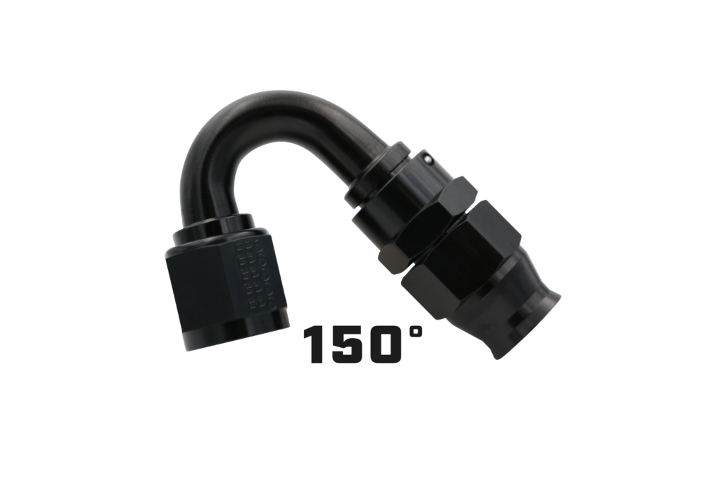 Aeromotive PTFE Hose End - AN-06 - 45 Deg - Black Anodized - 15351