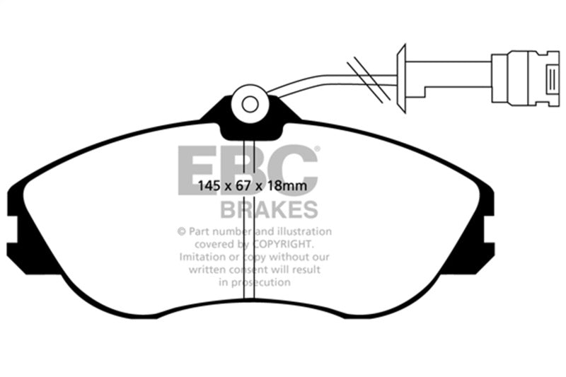 EBC 92-95 Audi 90 2.8 Ultimax2 Front Brake Pads - UD419