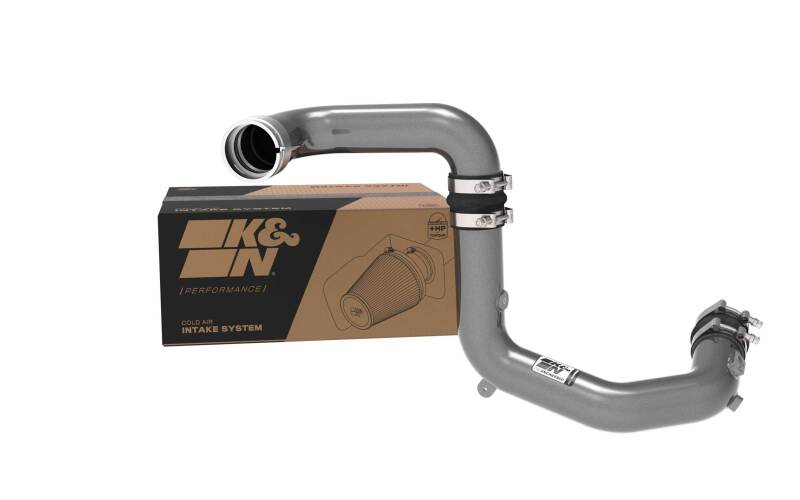 K&amp;N 2023 Ford Bronco Raptor 3.0L V6 Aluminum Charge Pipe Kit - Gunmetal Gray - 77-1020KC