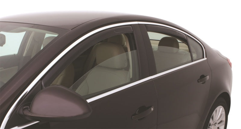 AVS 11-17 Buick Regal Ventvisor In-Channel Front &amp; Rear Window Deflectors 4pc - Smoke - 194275