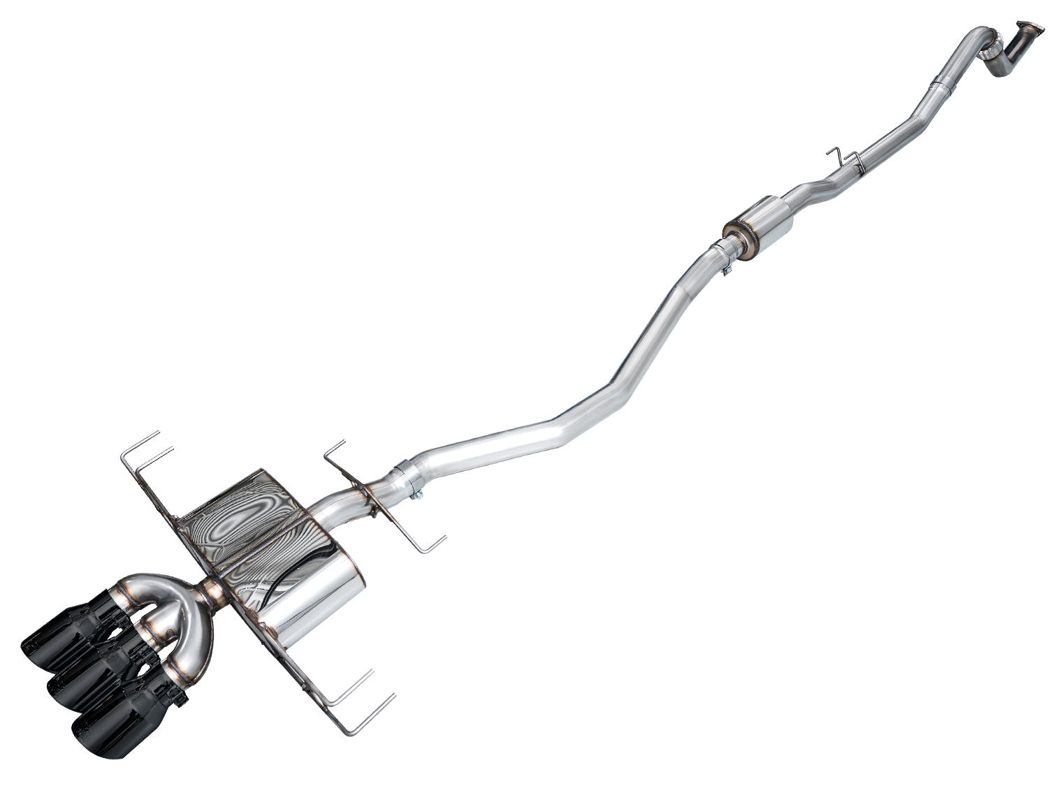 AWE Tuning 2024 Acura Integra Type S DE5 FWD Touring Edition Exhaust w/ Triple Diamond Black Tips - 3015-53335