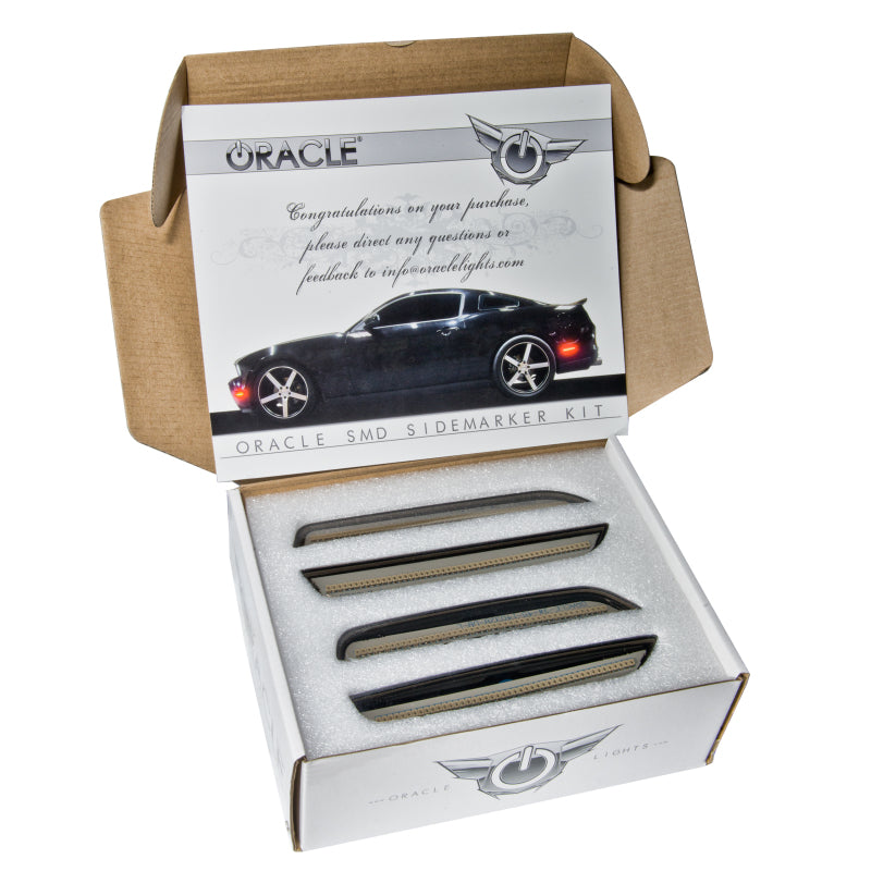Oracle 10-14 Ford Mustang Concept Sidemarker Set - Tinted - Competition Orange (CY) - 9700-CY-T
