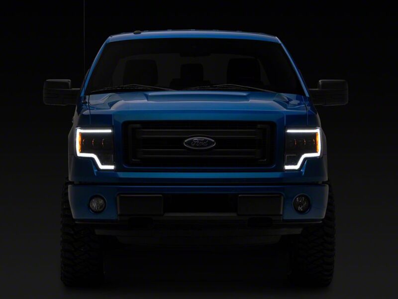 Raxiom 09-14 Ford F-150 CXR Series LED Projector Headlights- Black Housing- Clear Lens - T593907 - close-up view 5