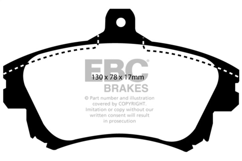 EBC 99-04 Volvo S40 1.9 Turbo T4 (200 BHP) Yellowstuff Front Brake Pads - DP41139R