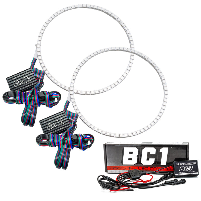 Oracle Jeep Wrangler 07-17 Halo Kit - ColorSHIFT w/ BC1 Controller SEE WARRANTY - 2665-335