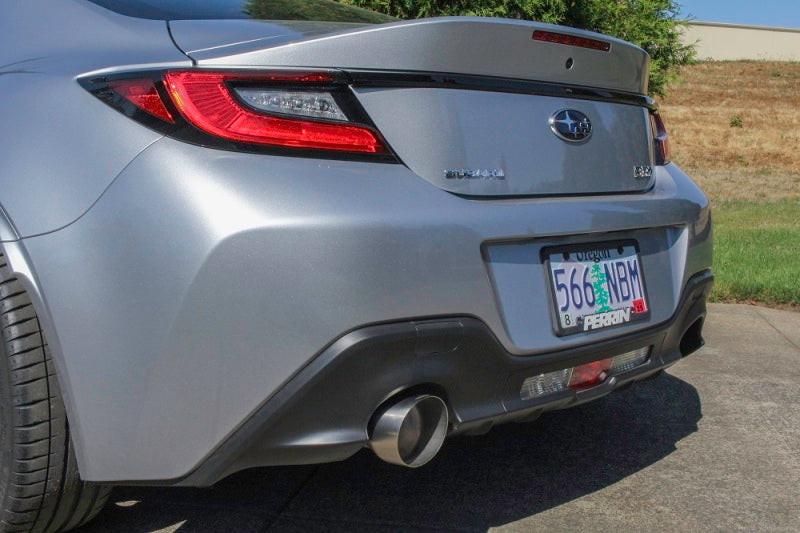 Perrin 22+ BRZ/GR86 Axle Back Exhaust SS (Single Side Exit w/Helmholtz Chamber) - PSP-EXT-368BR