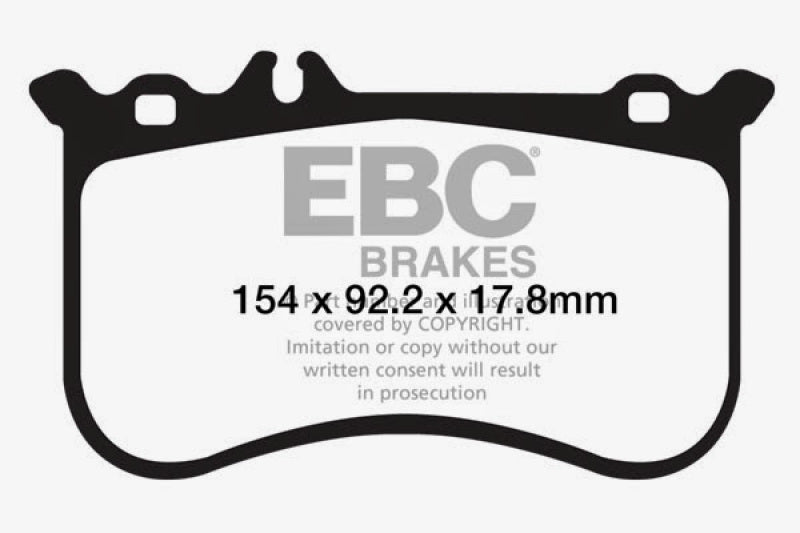 EBC 10-11 Mercedes-Benz CL550 5.5 AMG Sport Pkg Redstuff Front Brake Pads - DP32138C