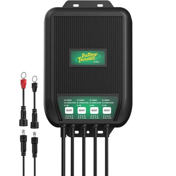 Battery Tender 40A 12V Wave Charge Pro 4 Bank Battery Charger Marine - 022-1009-DL-WH - front view