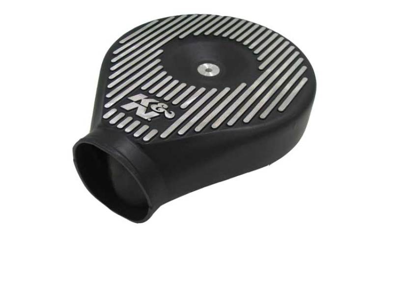 K&N Universal Plenum 11.89in L x 9in Dia x 4.75in H - Black - 85-1060 by K&N Engineering - front view
