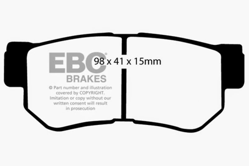 EBC 08-09 Hyundai Azera 3.3 Greenstuff Rear Brake Pads - DP21392