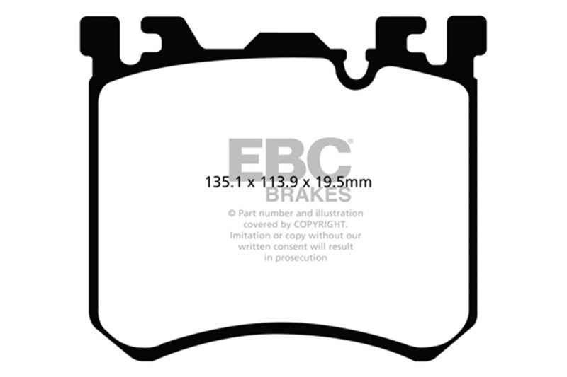 EBC 10-11 BMW X5M 4.4 Twin Turbo Bluestuff Front Brake Pads - DP52091NDX