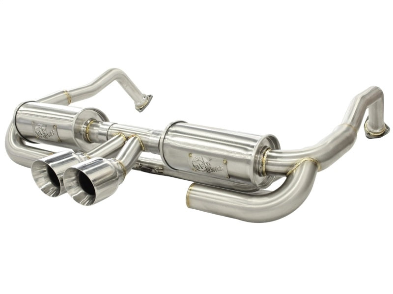 aFe ELITE 05-12 Porsche Boxster S (987.1-987.2) H6 3.4L 304SS Dual Cat-Back w/Dual Polished Tip Exht - 49-36409