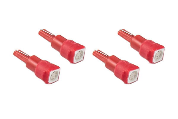 Diode Dynamics 74 SMD1 LED - Red Set of 4 - DD0122Q for 2015-2023 Ford Mustang - front view