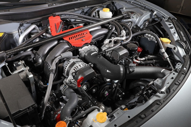 Perrin 22+ Subaru BRZ/Toyota GR86 Silicone Inlet Hose (3in. ID / SS Wire) - Black - PSP-INT-432BK