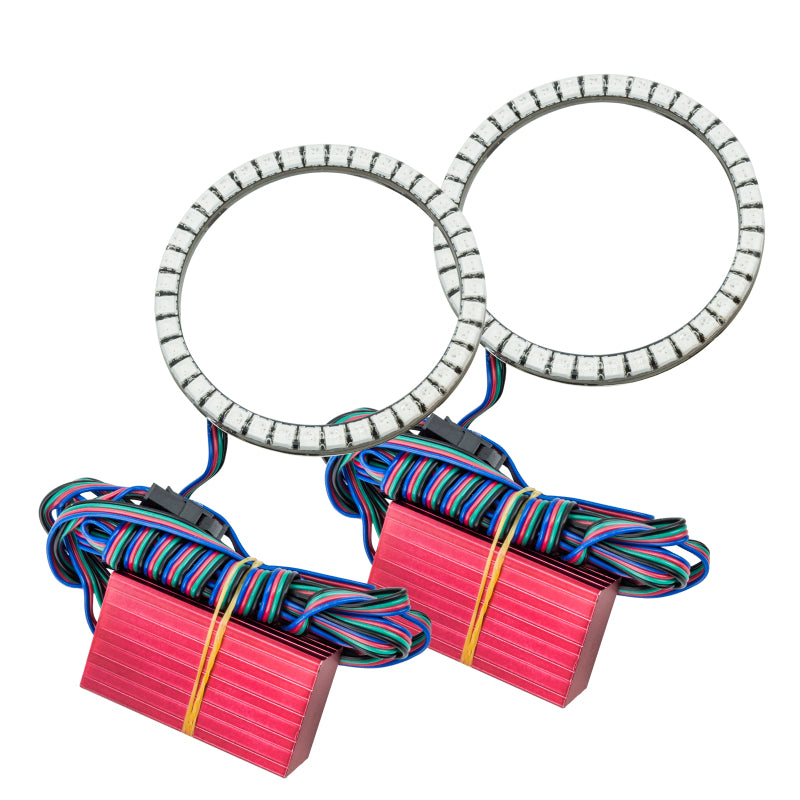 Oracle Jeep Wrangler JL/Gladiator JT LED Surface Mount Fog Light Halo Kit - ColorSHIFT SEE WARRANTY - 1215-333