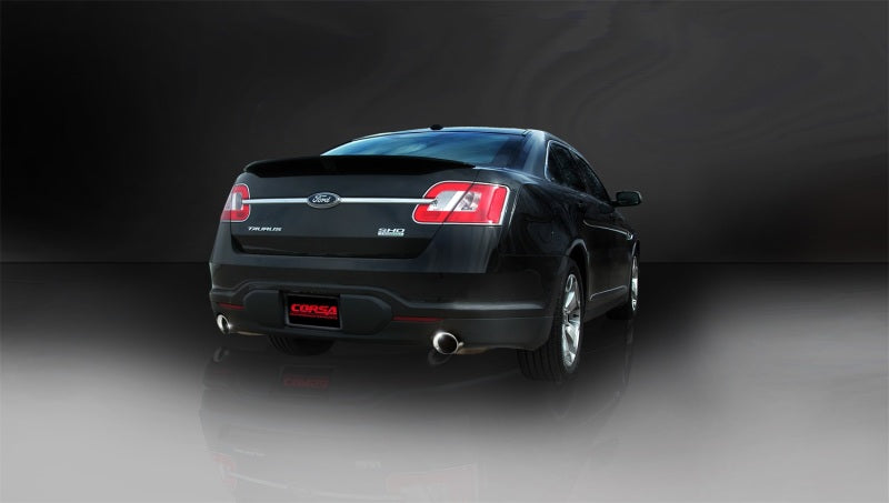 Corsa 10-13 Ford Taurus SHO 3.5L V6 Turbo Polished Sport Cat-Back Exhaust - 14315