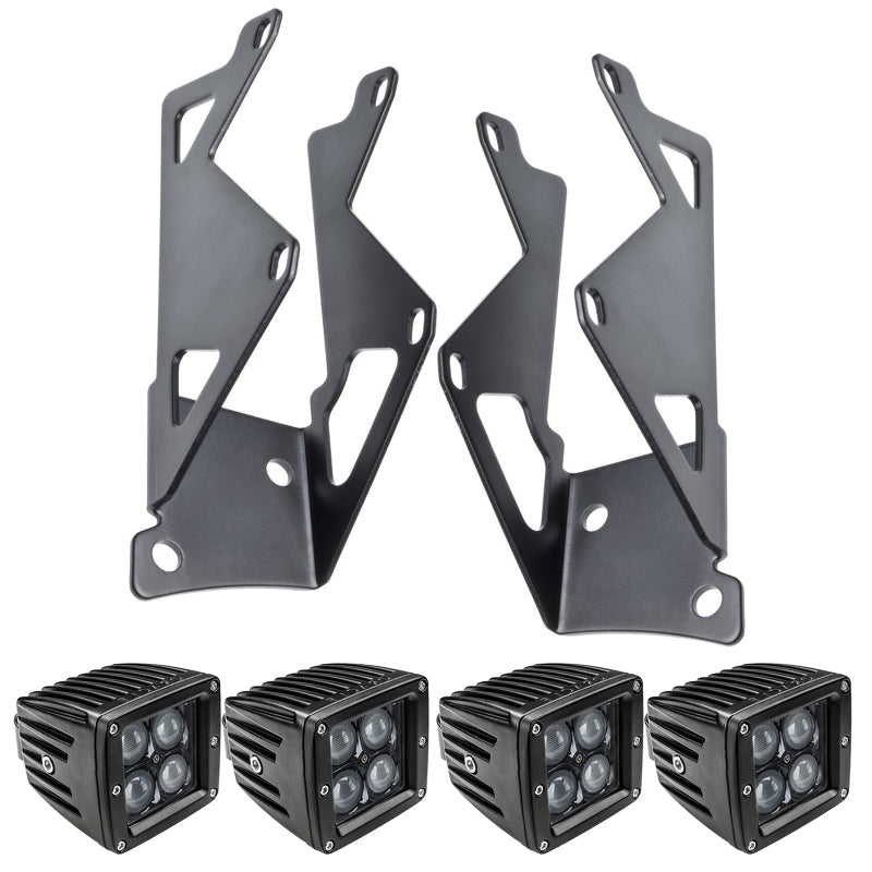 Oracle Jeep JK Dual Mounting Pillar Brackets/Lights Combo SEE WARRANTY - 2145-504