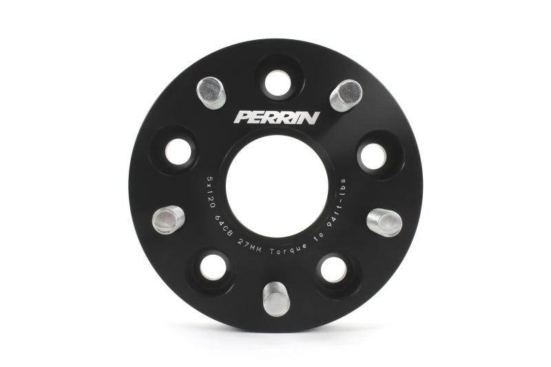 Perrin 17+ Honda Civic Type R 64.1mm Hub 5x120 27mm Wheel Spacers (One Pair) - PHP-WHL-027BK
