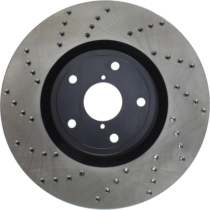 StopTech 05-17 Subaru WRX Cryo Drilled Sport Right Front Rotor - 128.47022CR