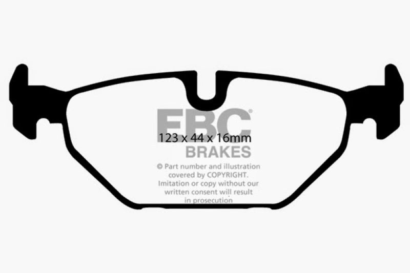 EBC 99-01 Saab 9-5 2.3 Turbo (Aero) Greenstuff Rear Brake Pads - DP21405