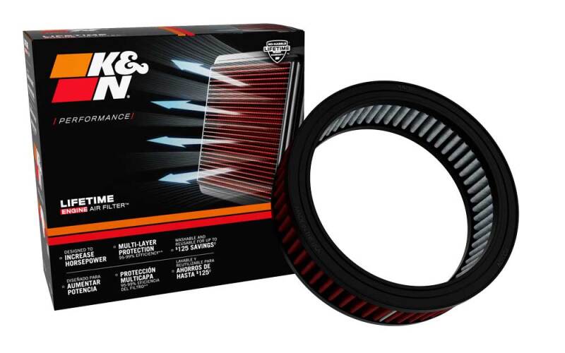 K&amp;N Koehler 1.75 inch H 5.5 inch ID 7 inch OD Round Drop In Air Filter - E-4655