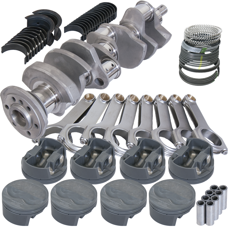 Eagle Chevy 400 3.750in Crank 6.000in H-Beam 4cc Dome 4.125in Pistons Balanced Assembly - B12504030 - front view