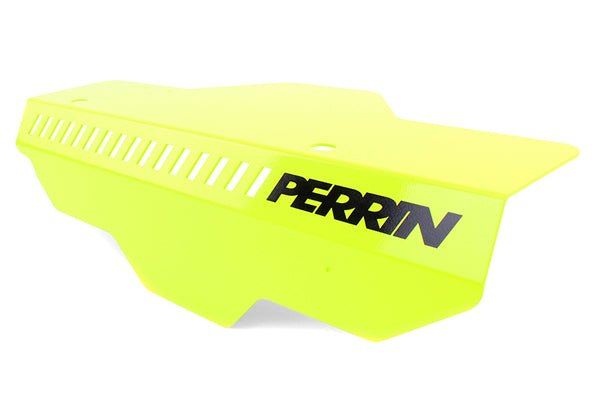 Perrin Subaru Neon Yellow Pulley Cover - PSP-ENG-150NY by Perrin Performance - front view