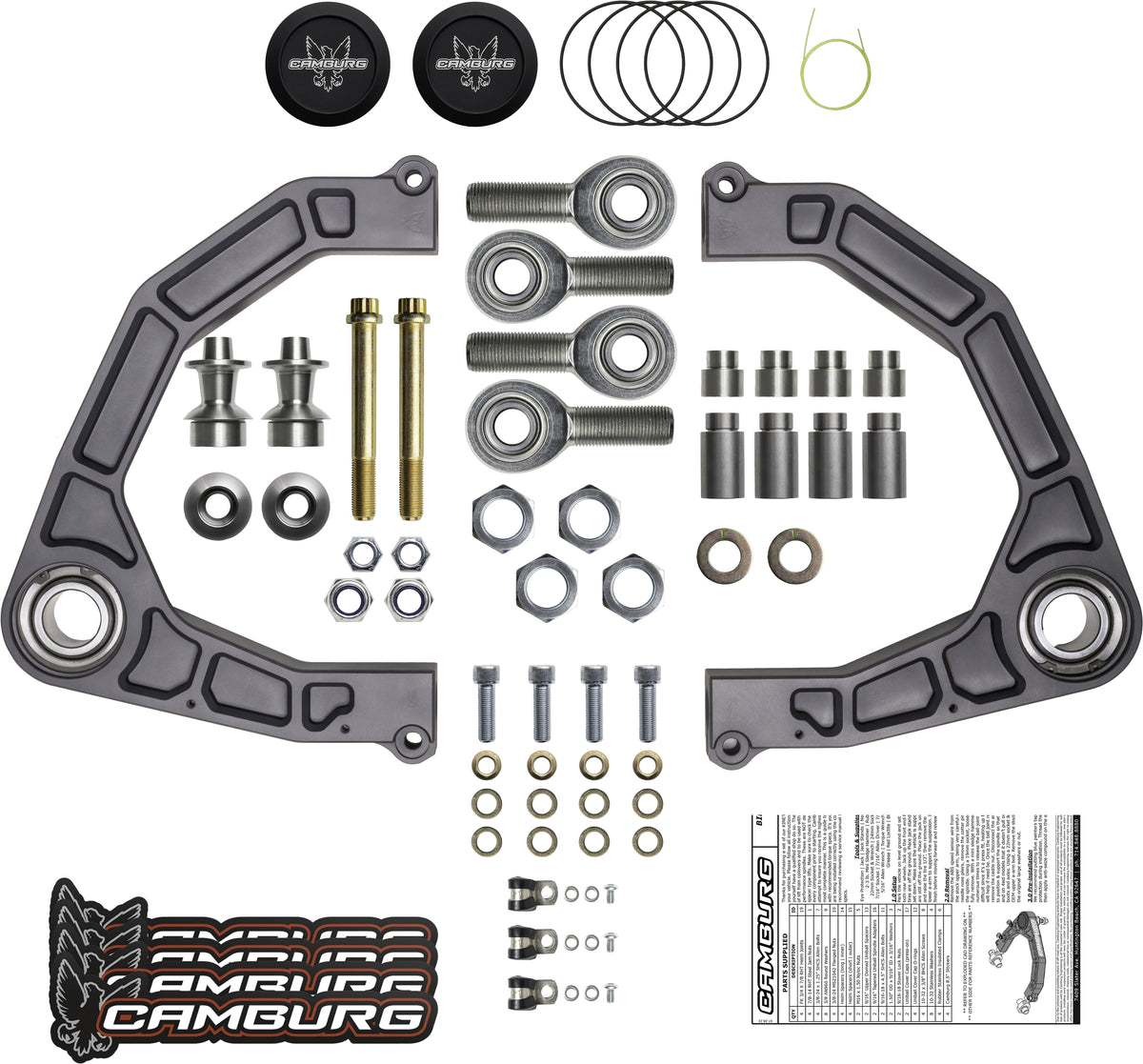Camburg Toyota Tundra 2WD/4WD 22+ KINETIK V2 Performance Billet Uniball Upper Arms