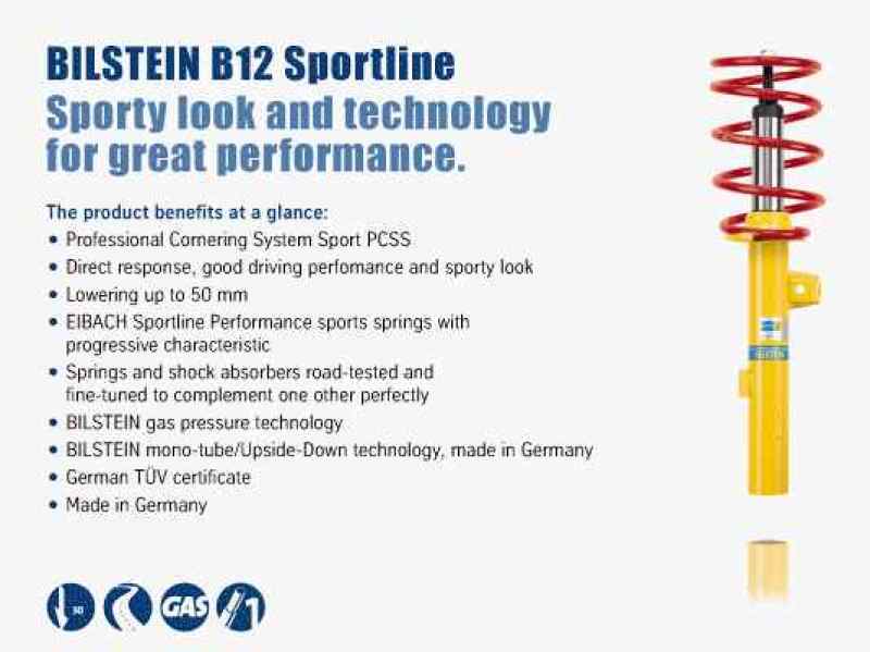 Bilstein 2000 Volkswagen Golf Base Front and Rear Suspension Kit - 46-180308