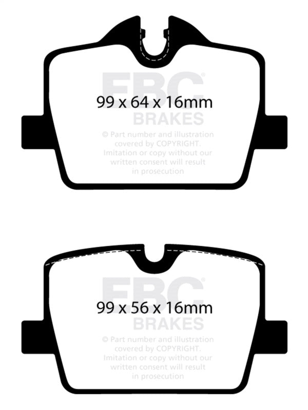 EBC 2019+ BMW Z4 G29 2.0T Greenstuff Rear Brake Pads - DP22405