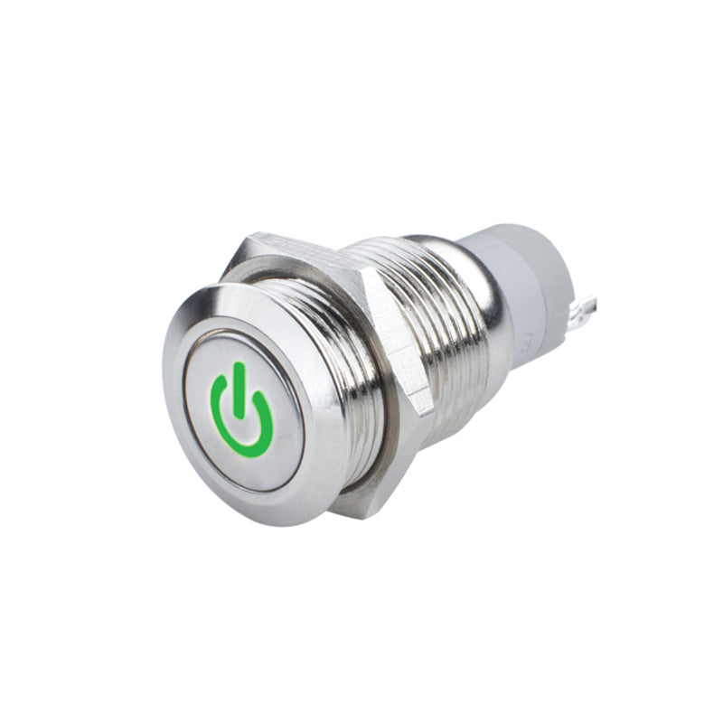 Oracle Power Symbol On/Off Flush Mount LED Switch - Green SEE WARRANTY - 2057-004