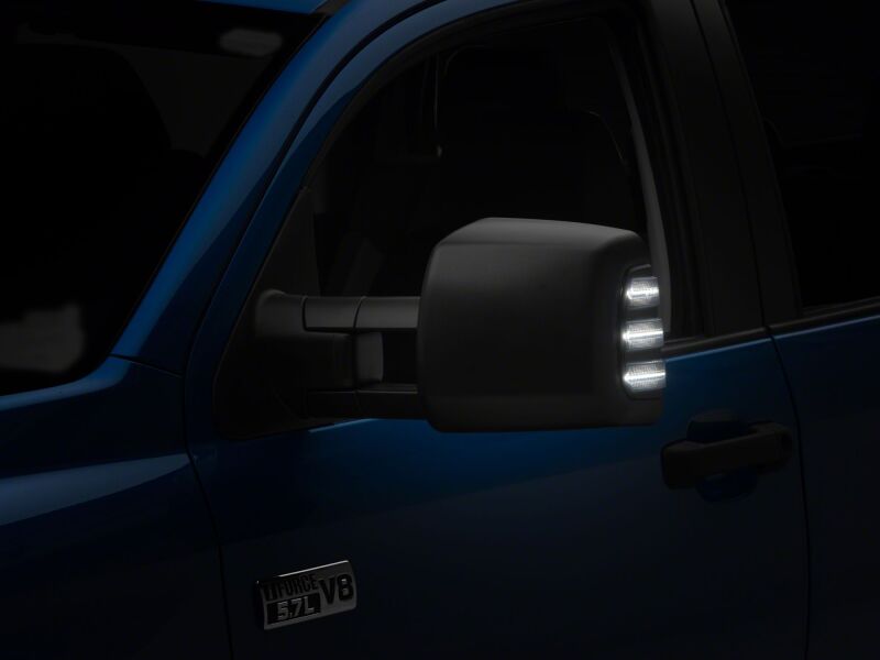 Raxiom 07-21 Toyota Tundra LED Side Mirror Lights with DRL and Turn Signals- Smoked - TU39070 - rear view