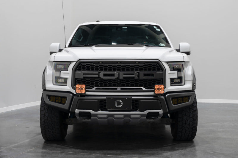 Diode Dynamics 17-20 Ford Raptor SS5 Bumper LED Pod Light Kit - Yellow Pro Combo - DD7349