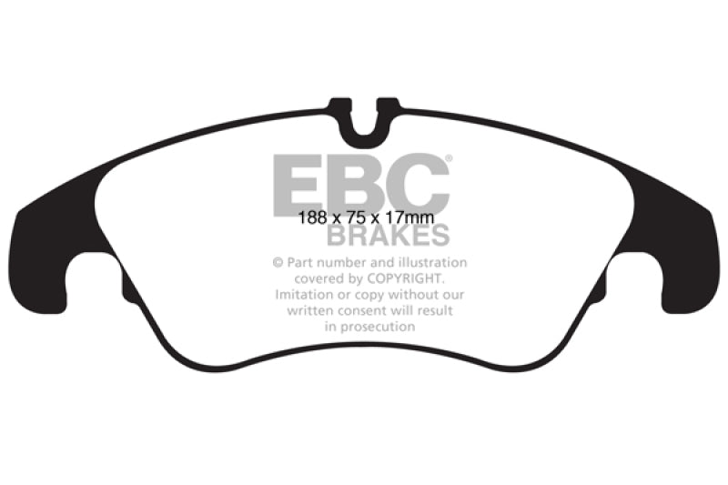 EBC 11 Audi A6 2.0 Turbo Greenstuff Front Brake Pads - DP22022