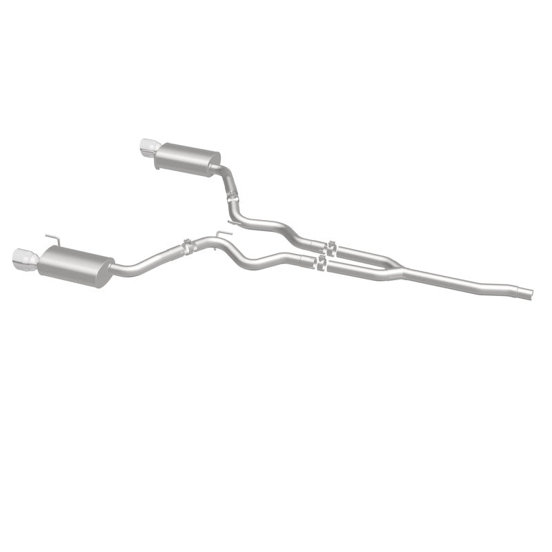 MagnaFlow Cat Back, SS, 2.5in, Street, Dual Split Polished 4.5in Tips 2015 Ford Mustang Ecoboost - 19097